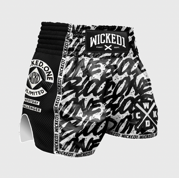 MUAY THAI SHORTS ONE BLOOD "BLACK"