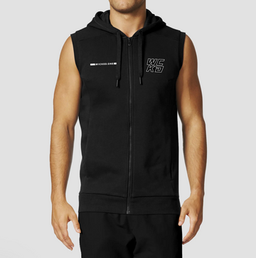 RAW SLEEVELESS SWEATSHIRT