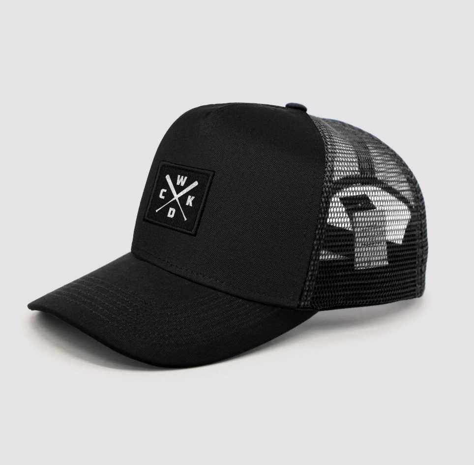BLACK TRUCKER CAPS
