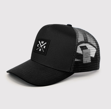 BLACK TRUCKER CAPS