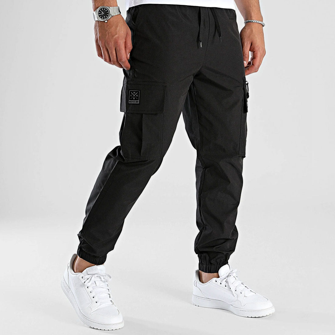 REVIVAL BLACK CARGO PANTS