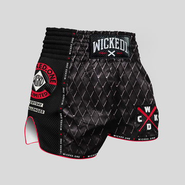 MUAY THAI SHORT CAGE "BLACK"