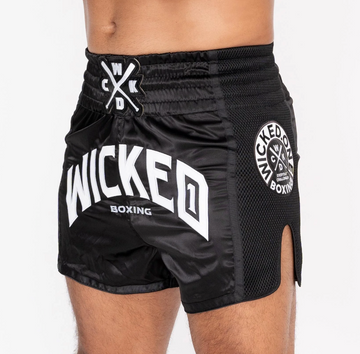 MUAY THAI SHORTS BLOCK "BLACK"