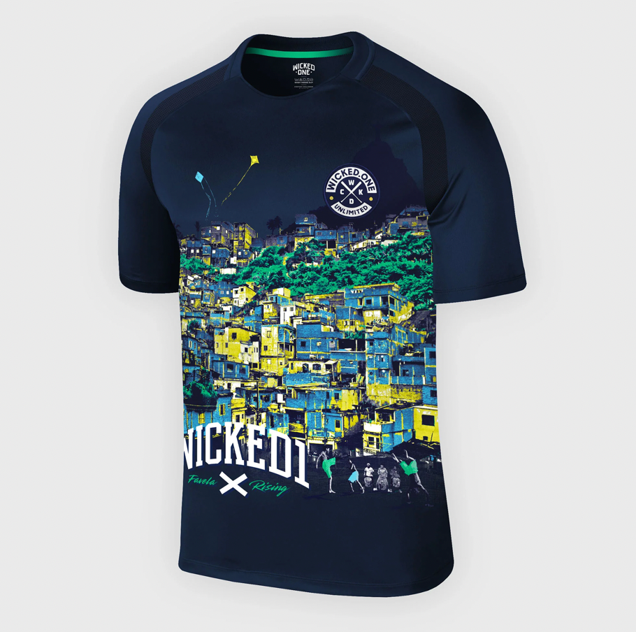 FAVELA RISING TRAINING SHIRT "NAVY"
