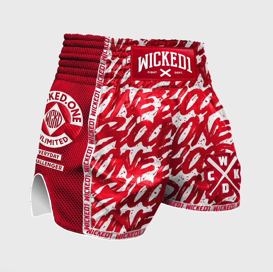 MUAY THAI SHORTS ONE BLOOD "RED"