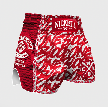 MUAY THAI SHORTS ONE BLOOD "RED"