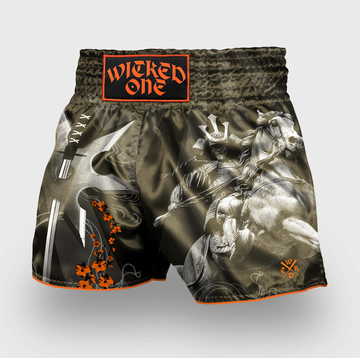 MUAY THAI SHORTS SHOGUN "KHAKI"