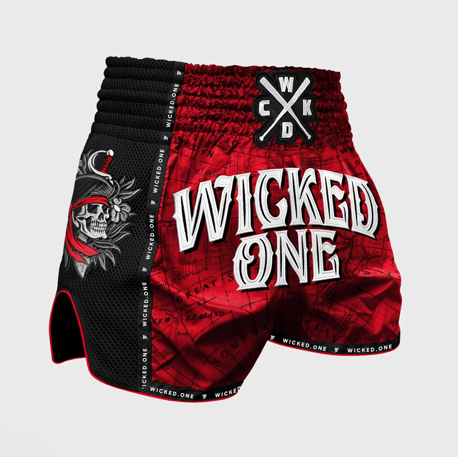 MUAY THAI SHORTS HACKER "RED"