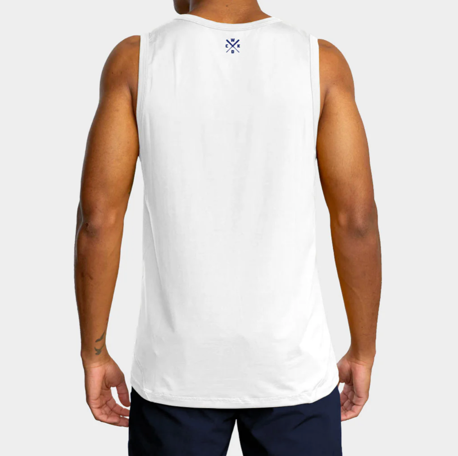 FAVELA RISING WHITE TANK TOP