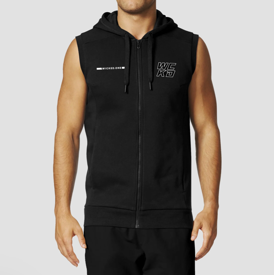 RAW SLEEVELESS SWEATSHIRT