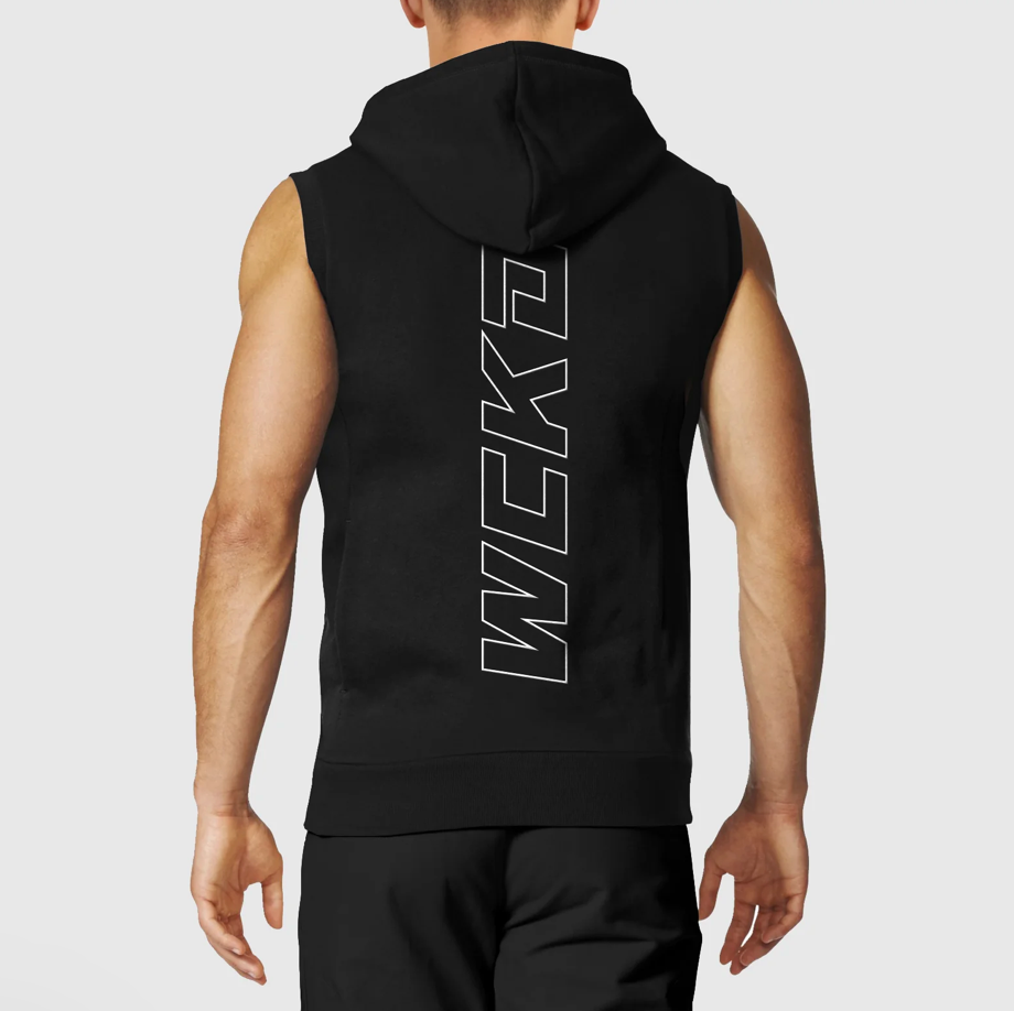RAW SLEEVELESS SWEATSHIRT
