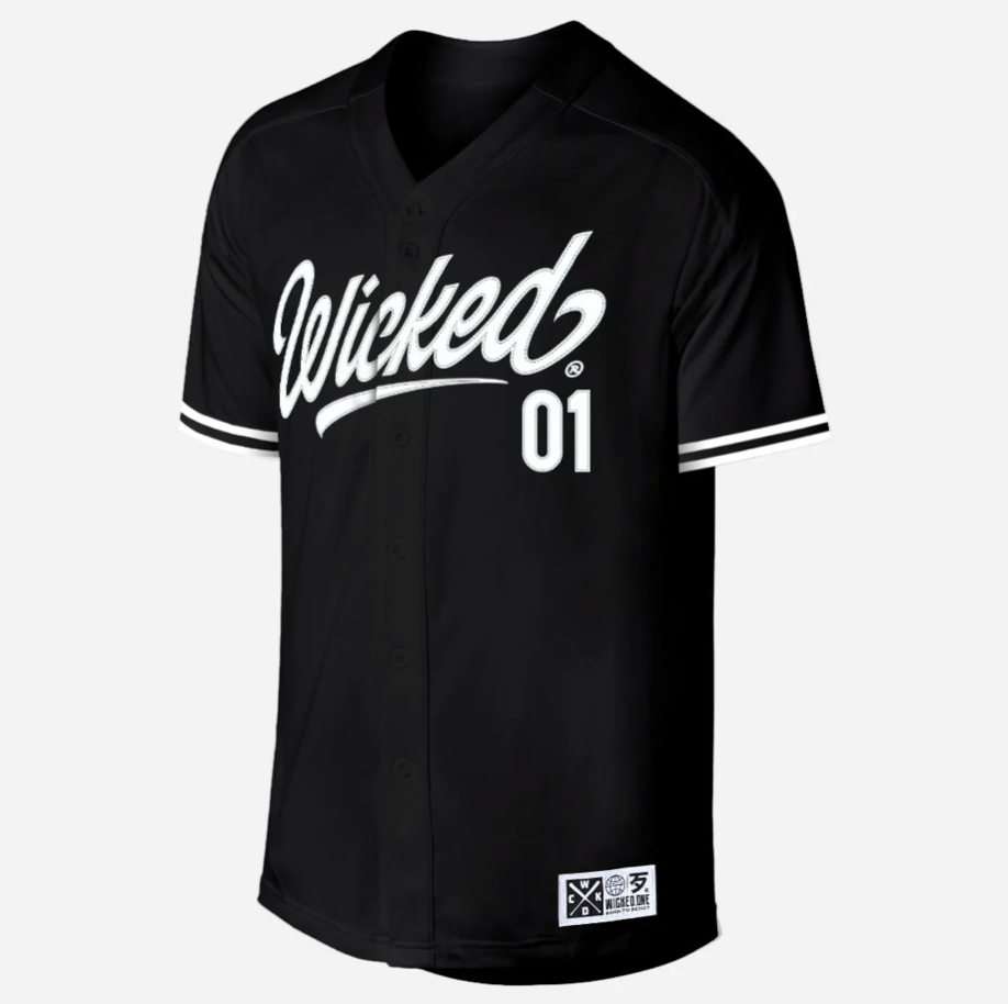BLACK ROLLIN BASEBALL SHIRT