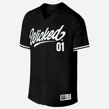 BLACK ROLLIN BASEBALL SHIRT