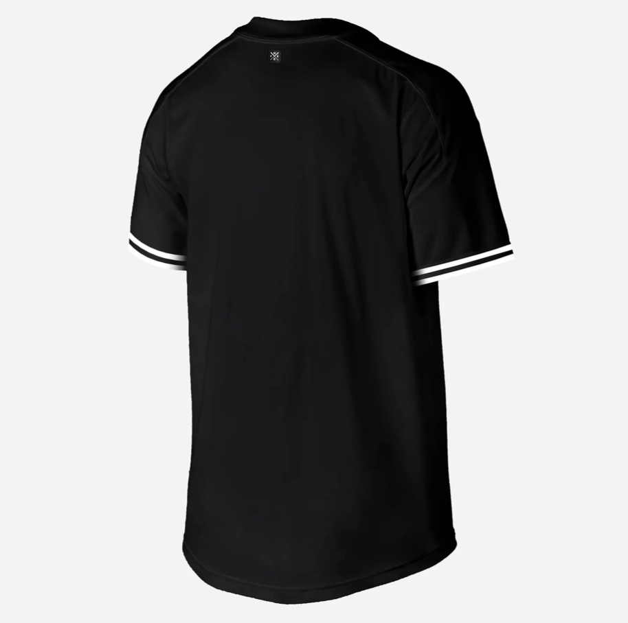 BLACK ROLLIN BASEBALL SHIRT