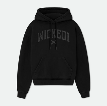 BLACK CROSS HOODIE