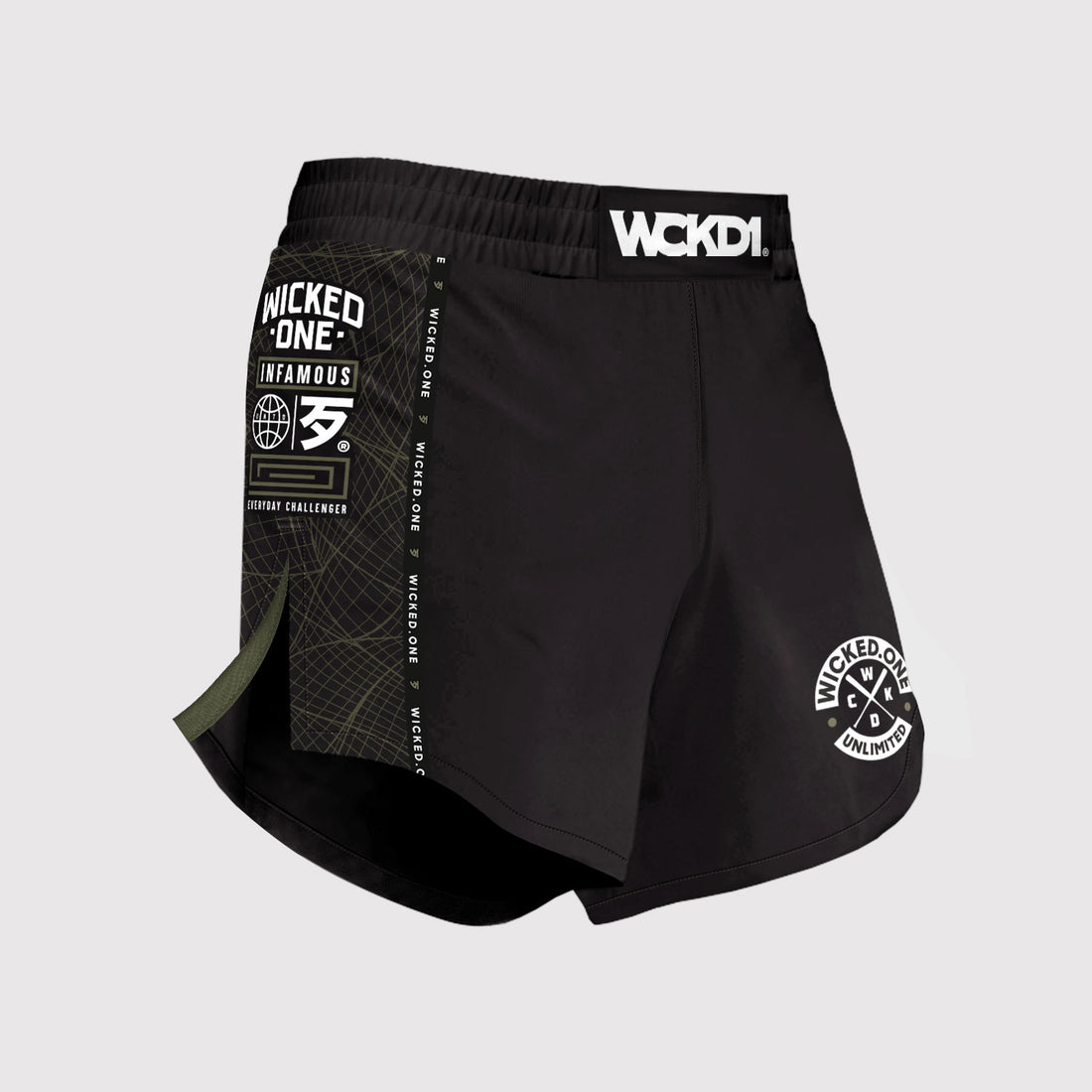 MMA SHORTS ELEMENT METAVERS BLACK