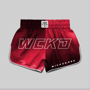 MUAY THAI SHORT RAW "RED"