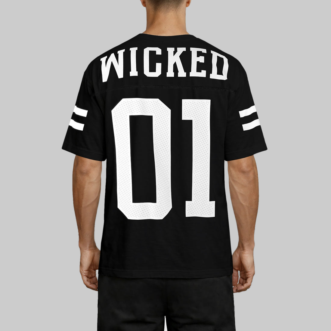 T-SHIRT QUARTERBACK OVERSIZED BLACK
