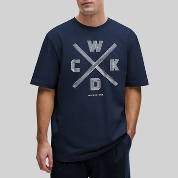 T-SHIRT LINE-UP OVERSIZED NAVY