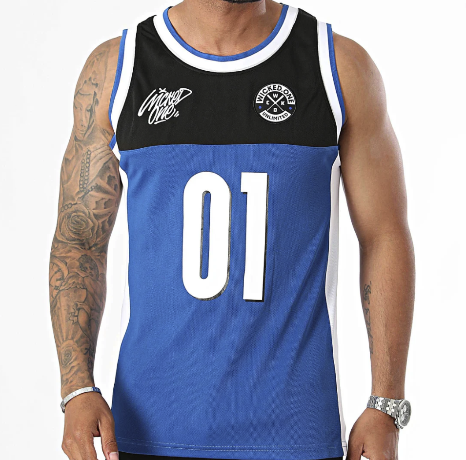UNLIMITED BLACK / NAVY TANK TOP
