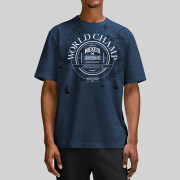 T-SHIRT WORLD CHAMP OVERSIZED NAVY