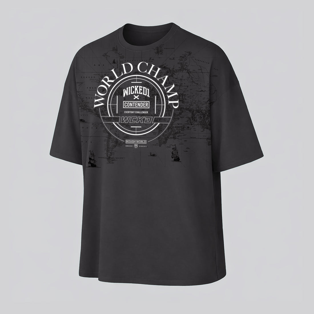 T-SHIRT WORLD CHAMP OVERSIZED GREY